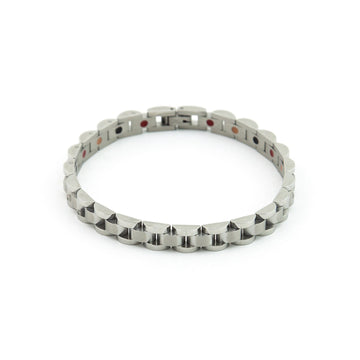 Elegant Flower - Negative Ion Bracelet, Stainless Steel